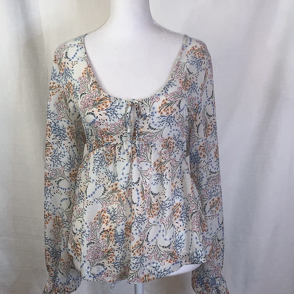 Floral Print Women's Blouse
